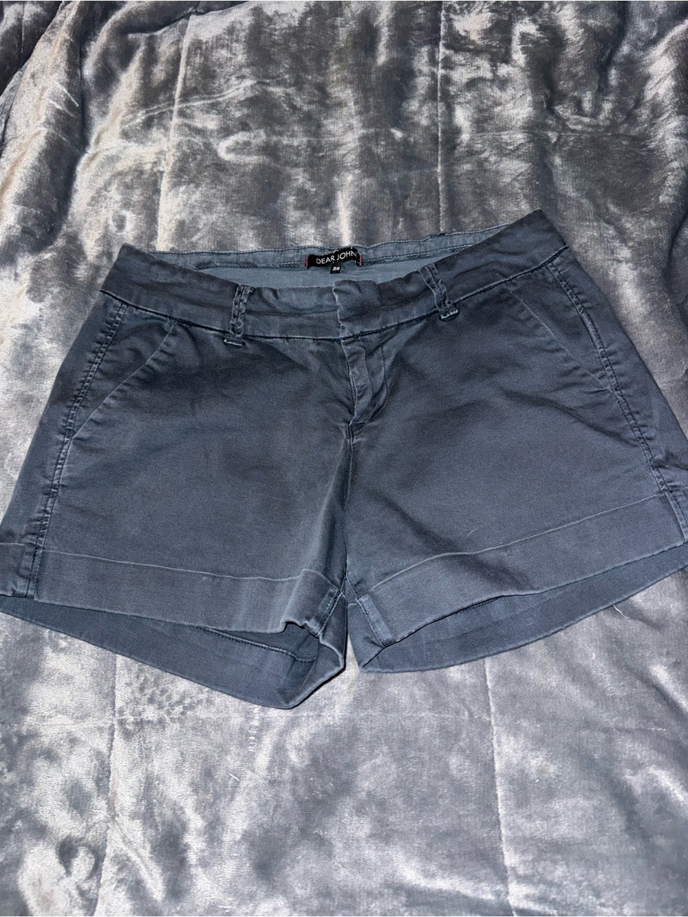 Dear John Slate Blue Casual Chino Shorts